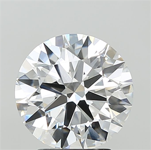 Picture of Lab Grown Diamond 3.10 Carats, Round with Ideal Cut, E Color, VVS2 Clarity and Certified by IGI