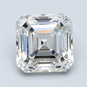 Foto Diamante Natural 2.02 quilates, Asscher , Color H, claridad VS1 y certificado GIA de