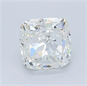 Natural Diamond 1.20 Carats, Cushion with  Cut, H Color, SI1 Clarity and Certified by GIA