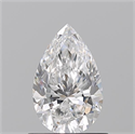 Diamante Natural 0.73 quilates, De pera , Color D, claridad VVS1 y certificado GIA