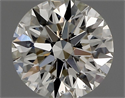 Natural Diamond 0.55 Carats, Round with Excellent Cut, J Color, SI2 Clarity and Certified by GIA
