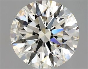 Picture of Natural Diamond 0.75 Carats, Round with Excellent Cut, K Color, VVS2 Clarity and Certified by GIA