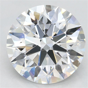 Picture of Lab Grown Diamond 3.29 Carats, Round with Excellent Cut, D Color, VVS1 Clarity and Certified by GIA