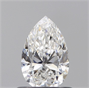 Natural Diamond 0.60 Carats, Pear with  Cut, E Color, VVS2 Clarity and Certified by GIA