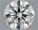 Natural Diamond 1.01 Carats, Round with Excellent Cut, I Color, SI1 Clarity and Certified by GIA