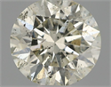 Natural Diamond 0.50 Carats, Round with Excellent Cut, J Color, I1 Clarity and Certified by IGI