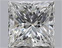 Natural Diamond 1.21 Carats, Princess with  Cut, H Color, VS1 Clarity and Certified by GIA