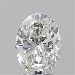 Picture of Natural Diamond 1.70 Carats, Oval with  Cut, G Color, SI2 Clarity and Certified by GIA