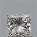 Natural Diamond 0.52 Carats, Princess with  Cut, I Color, VS1 Clarity and Certified by GIA