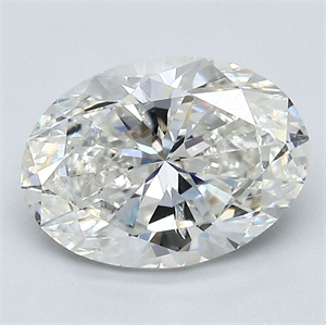 Picture of Natural Diamond 2.51 Carats, Oval with  Cut, H Color, SI2 Clarity and Certified by GIA