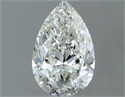 Natural Diamond 0.70 Carats, Pear with  Cut, H Color, VS1 Clarity and Certified by IGI