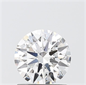 Lab Grown Diamond 1.03 Carats, Round with Ideal Cut, D Color, VS2 Clarity and Certified by IGI