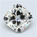 Diamante Natural 1.92 quilates, Del cojín , Color J, claridad SI2 y certificado GIA