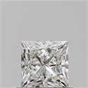 Natural Diamond 0.61 Carats, Princess with  Cut, I Color, VS2 Clarity and Certified by GIA