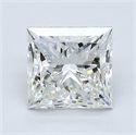 Natural Diamond 1.51 Carats, Princess with  Cut, I Color, SI1 Clarity and Certified by GIA