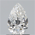 Diamante Natural 0.72 quilates, De pera , Color F, claridad VVS1 y certificado GIA