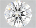 Lab Grown Diamond 5.09 Carats, Round with Ideal Cut, G Color, VVS2 Clarity and Certified by IGI