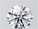 Lab Grown Diamond 1.24 Carats, Round with Ideal Cut, D Color, VS1 Clarity and Certified by IGI