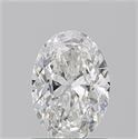 Natural Diamond 0.96 Carats, Oval with  Cut, G Color, SI2 Clarity and Certified by GIA