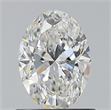 Natural Diamond 0.80 Carats, Oval with  Cut, F Color, VS2 Clarity and Certified by GIA