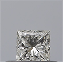 Natural Diamond 0.24 Carats, Princess with  Cut, H Color, VVS1 Clarity and Certified by GIA