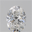 Diamante Natural 0.70 quilates, Ovalado , Color F, claridad VS2 y certificado GIA