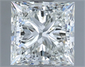 Natural Diamond 1.50 Carats, Princess with  Cut, H Color, VVS1 Clarity and Certified by IGI