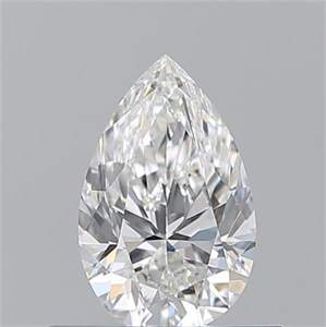 Picture of Natural Diamond 0.53 Carats, Pear with  Cut, G Color, VVS1 Clarity and Certified by GIA