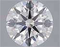 Lab Grown Diamond 3.04 Carats, Round with Ideal Cut, D Color, VVS1 Clarity and Certified by IGI