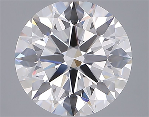 Picture of Lab Grown Diamond 3.04 Carats, Round with Ideal Cut, D Color, VVS1 Clarity and Certified by IGI