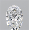 Natural Diamond 1.01 Carats, Oval with  Cut, D Color, VS2 Clarity and Certified by GIA