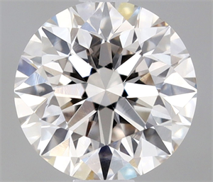 Picture of Natural Diamond 0.42 Carats, Round with Excellent Cut, H Color, IF Clarity and Certified by IGI