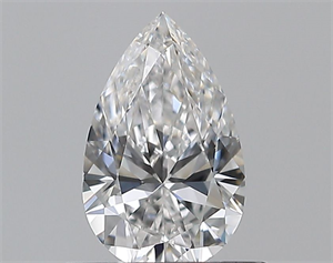 Picture of Natural Diamond 0.50 Carats, Pear with  Cut, D Color, SI1 Clarity and Certified by GIA