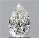 Diamante Natural 0.80 quilates, De pera , Color G, claridad SI1 y certificado GIA