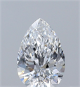 Natural Diamond 0.43 Carats, Pear with  Cut, D Color, VVS2 Clarity and Certified by GIA