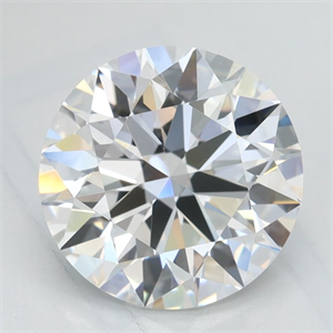 Picture of Lab Grown Diamond 2.19 Carats, Round with Excellent Cut, D Color, VVS1 Clarity and Certified by GIA
