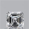 Natural Diamond 0.50 Carats, Asscher with  Cut, F Color, VS2 Clarity and Certified by GIA