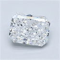 Natural Diamond 1.30 Carats, Radiant with  Cut, D Color, VS1 Clarity and Certified by GIA