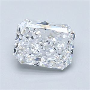 Picture of Natural Diamond 1.30 Carats, Radiant with  Cut, D Color, VS1 Clarity and Certified by GIA
