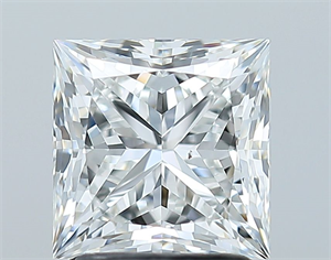 Picture of Natural Diamond 2.03 Carats, Princess with  Cut, F Color, VS2 Clarity and Certified by GIA
