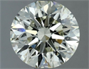 Natural Diamond 1.00 Carats, Round with Excellent Cut, K Color, VS2 Clarity and Certified by IGI