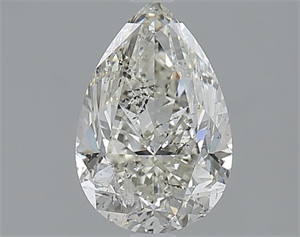 Picture of Natural Diamond 1.51 Carats, Pear with  Cut, H Color, SI2 Clarity and Certified by IGI