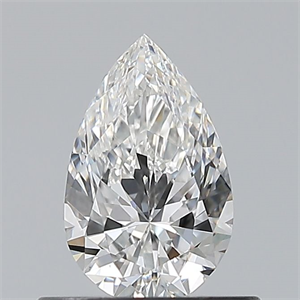 Picture of Natural Diamond 0.51 Carats, Pear with  Cut, E Color, VS2 Clarity and Certified by GIA