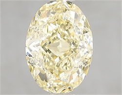 Picture of Lab Grown Diamond 2.00 Carats, Oval with  Cut, Fancy Intense Yellow Color, VS1 Clarity and Certified by IGI