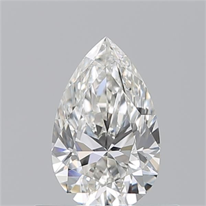Picture of Natural Diamond 0.53 Carats, Pear with  Cut, H Color, VS1 Clarity and Certified by GIA