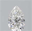 Natural Diamond 0.53 Carats, Pear with  Cut, H Color, VS1 Clarity and Certified by GIA