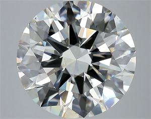Picture of Natural Diamond 5.20 Carats, Round with Excellent Cut, J Color, VS2 Clarity and Certified by GIA