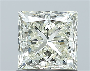 Picture of Natural Diamond 1.01 Carats, Princess with  Cut, J Color, IF Clarity and Certified by IGI