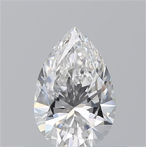 Picture of Natural Diamond 0.51 Carats, Pear with  Cut, F Color, VS1 Clarity and Certified by GIA