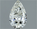 Natural Diamond 0.70 Carats, Pear with  Cut, H Color, IF Clarity and Certified by IGI